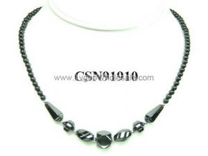 Hematite Beads Stone Chain Choker Fashion Women Necklace